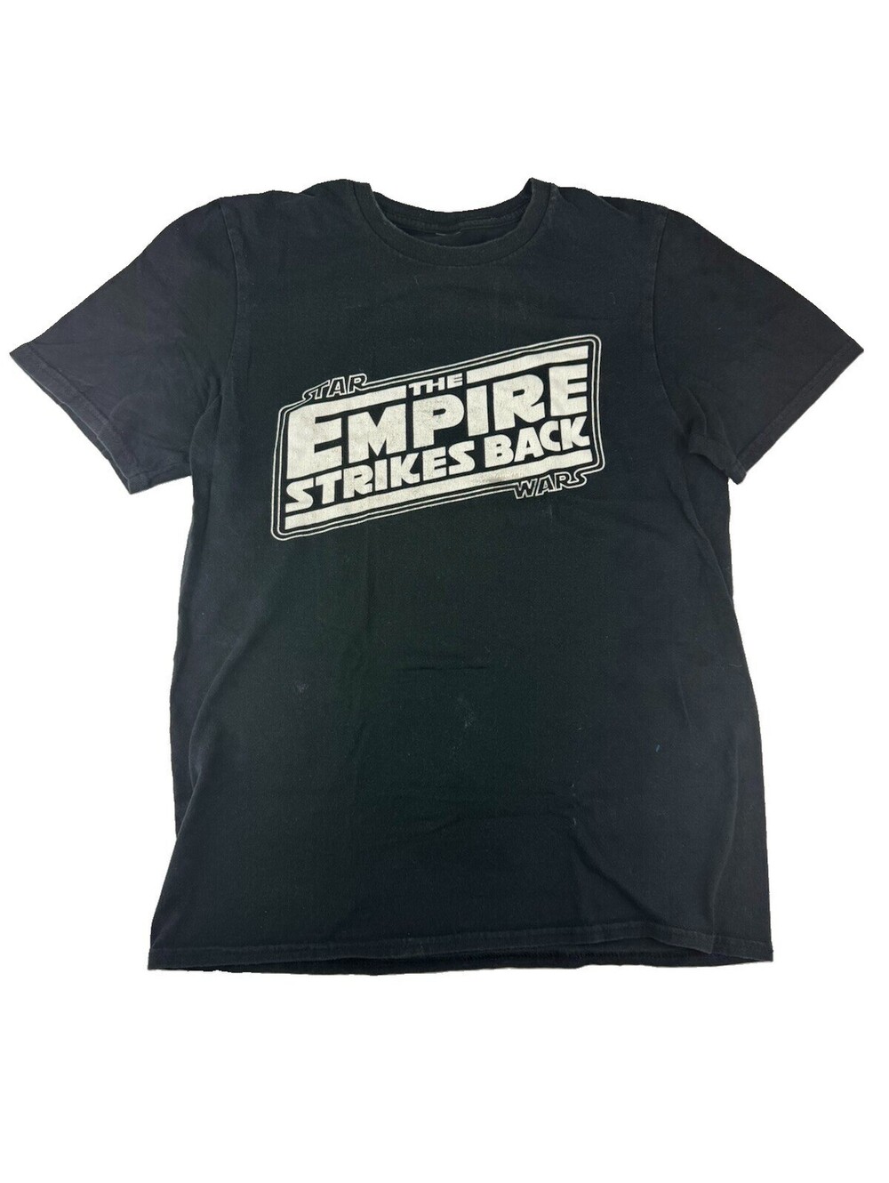 Star Wars The Empire Strikes Back Graphic T-Shirt Black Title Logo Promo Tee